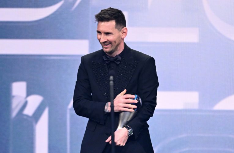 Messi y los otros galardonados en los premios The Best