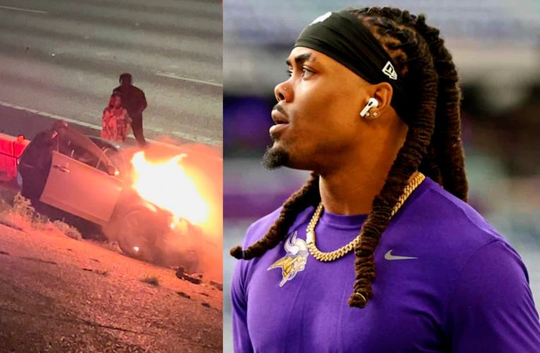 Jugador de la NFL salva a un hombre de un auto en llamas