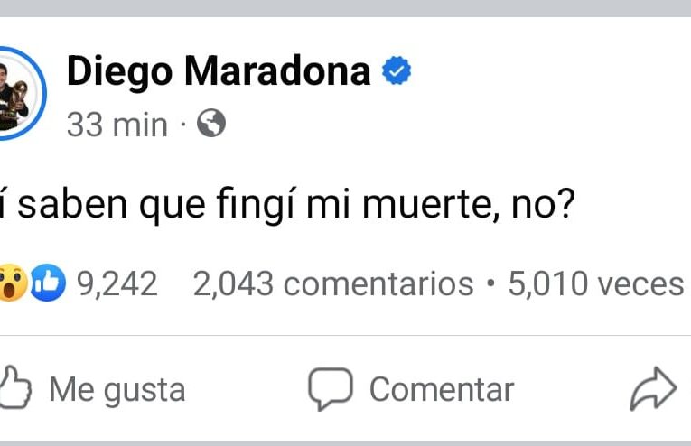 Hackean cuenta de Diego Maradona