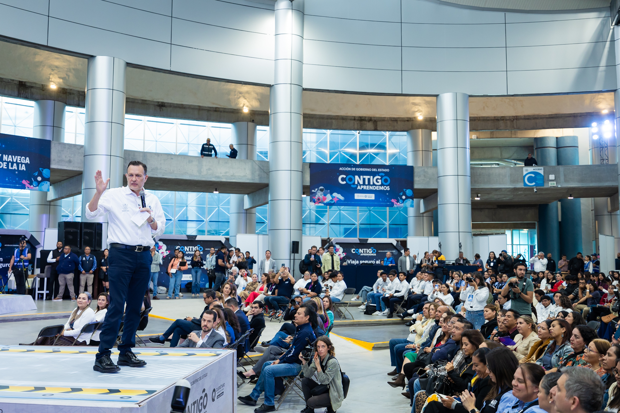 Inaugura Mauricio Kuri el evento Contigo Aprendemos 2025
