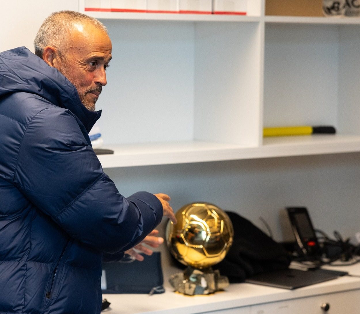 Así recibió Luis Enrique a Dembéle luego del Balón de Oro