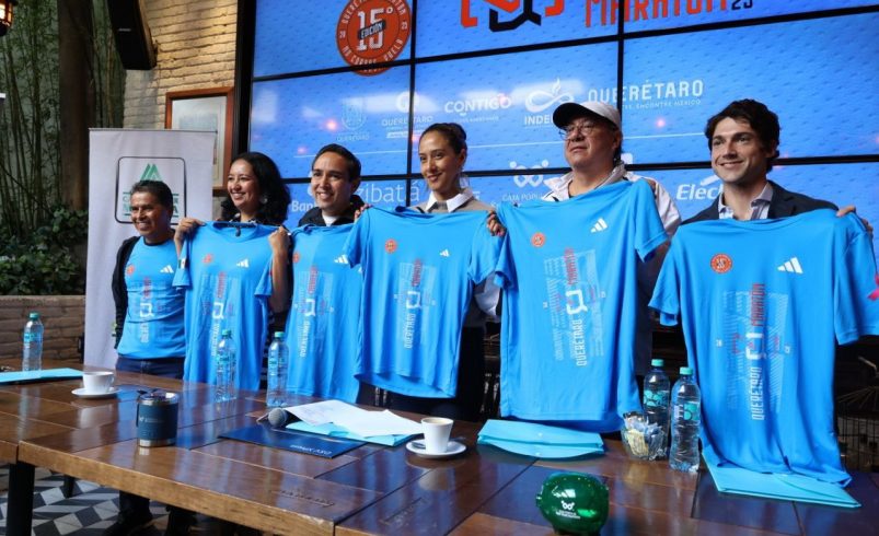 Presenta INDEREQ la playera del Querétaro Maratón 2025