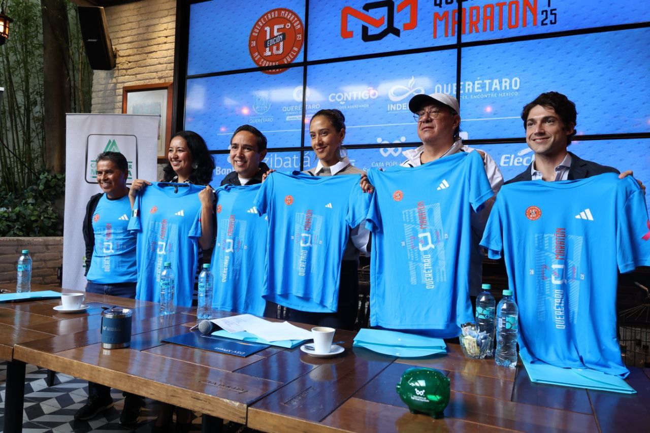 Presenta INDEREQ la playera del Querétaro Maratón 2025