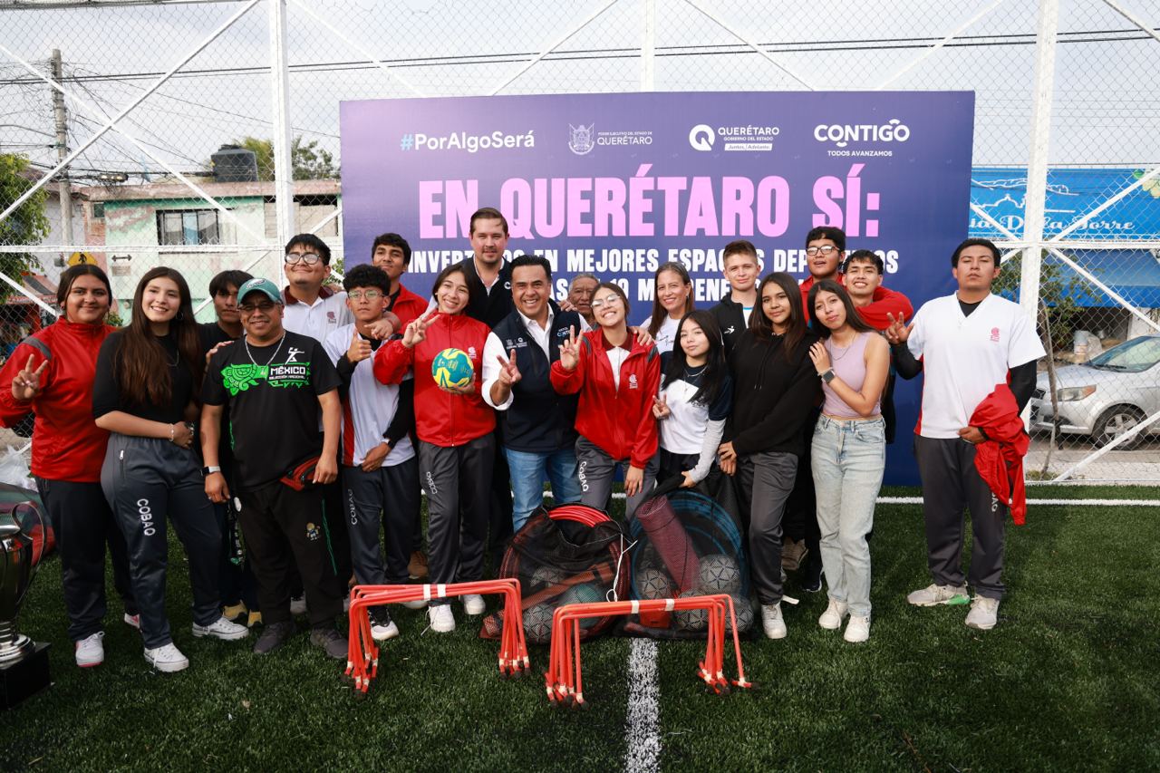 Rehabilita la SEDESOQ espacio deportivo en La Negreta