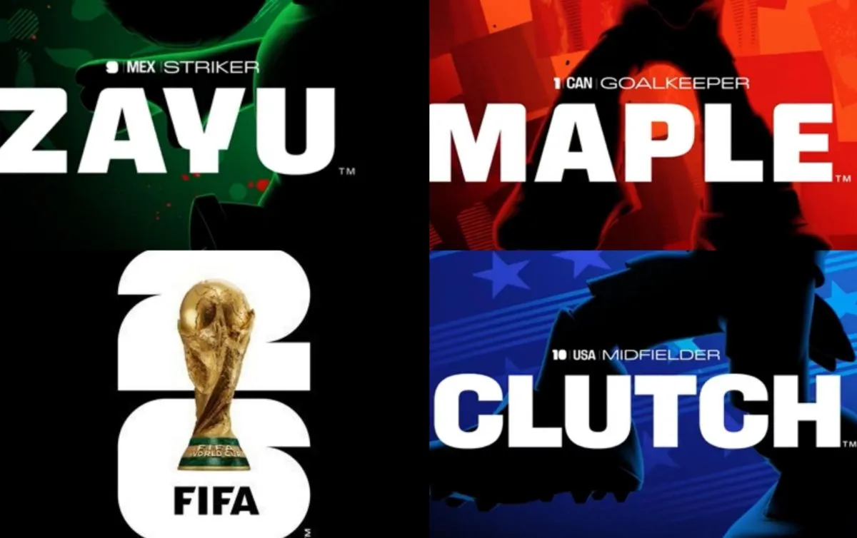 Revelan nombre de las mascotas del Mundial 2026