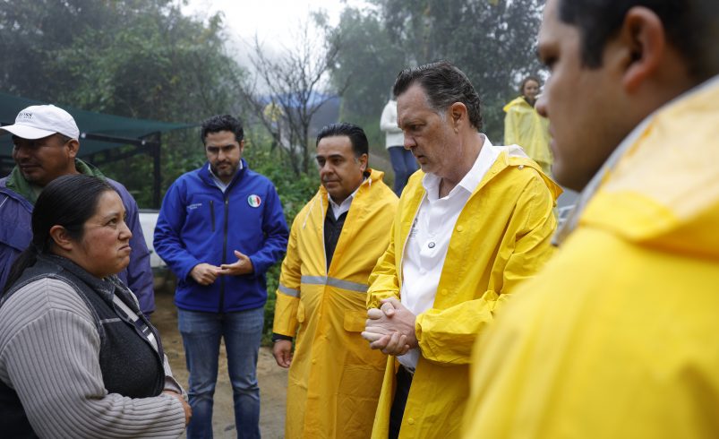 Recorre Gobernador zonas afectadas por las lluvias