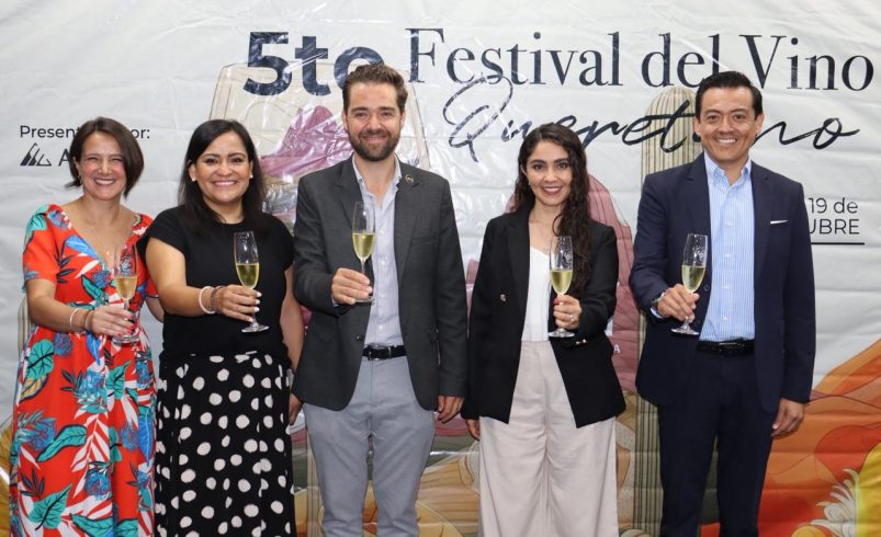 Presentan la Quinta edición del Festival del Vino Queretano
