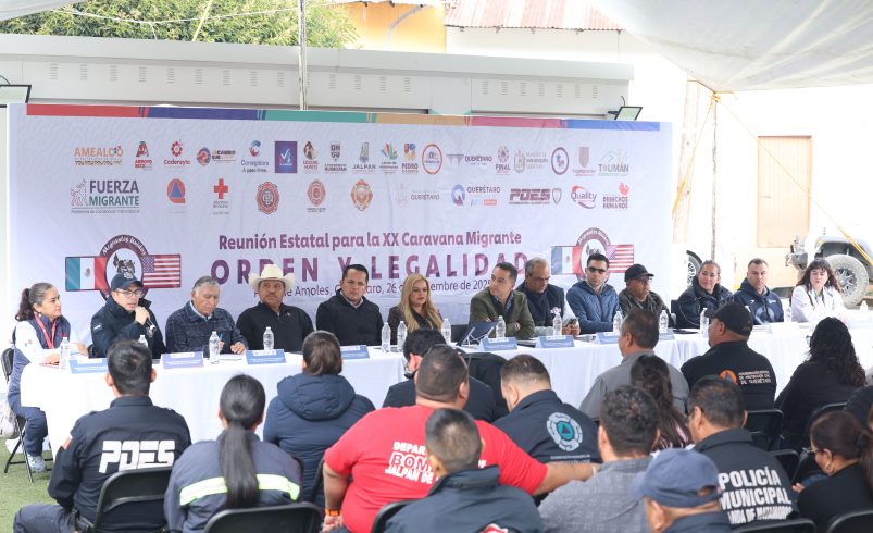 Refuerzan coordinación para Caravana Migrante