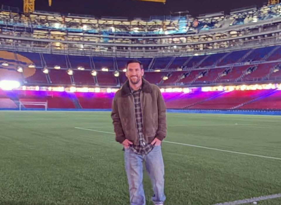 Messi y su visita sorpresa al Camp Nou