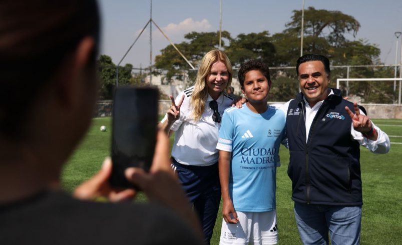 Asiste Luis Nava a práctica del Programa de Fundación Real Madrid