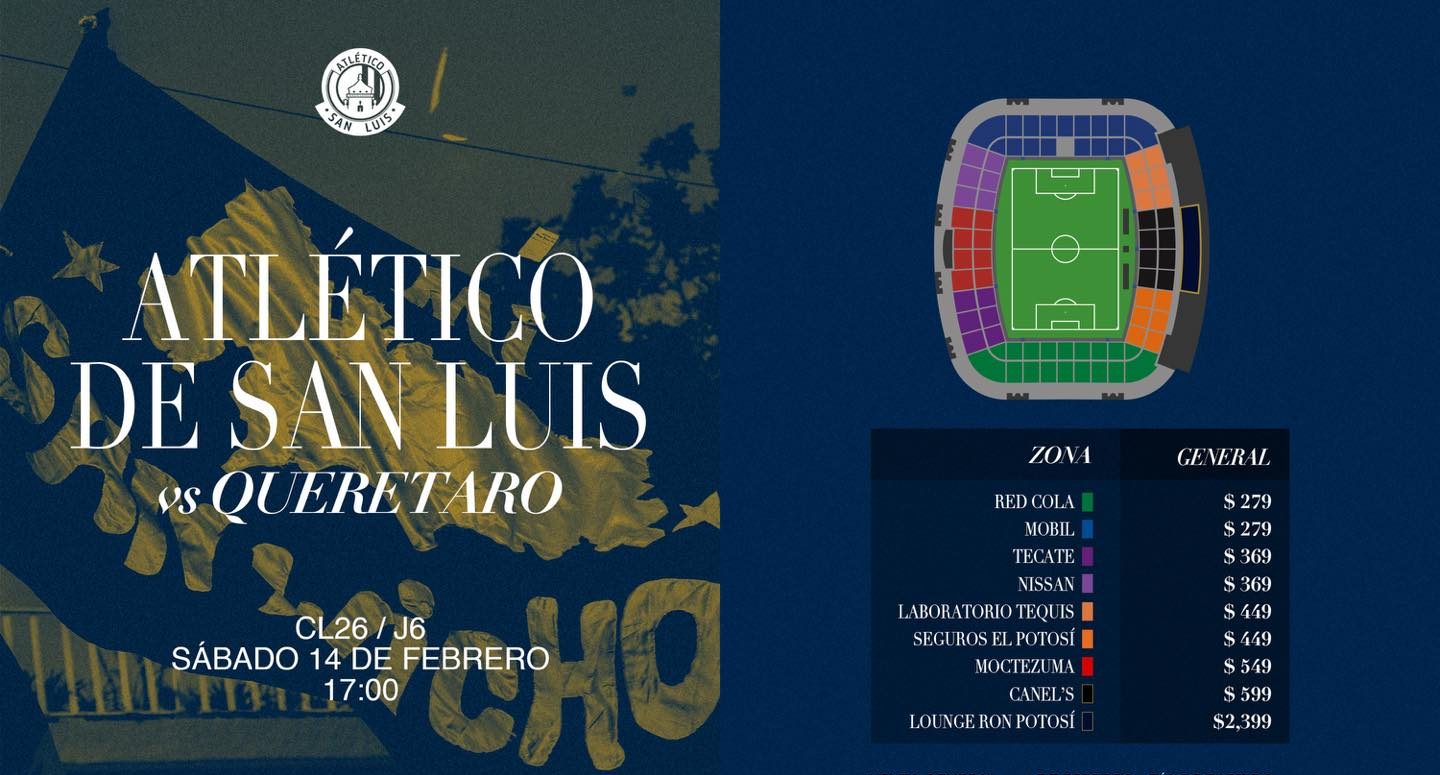 Atlético San Luis no quiere porras de Gallos en su estadio