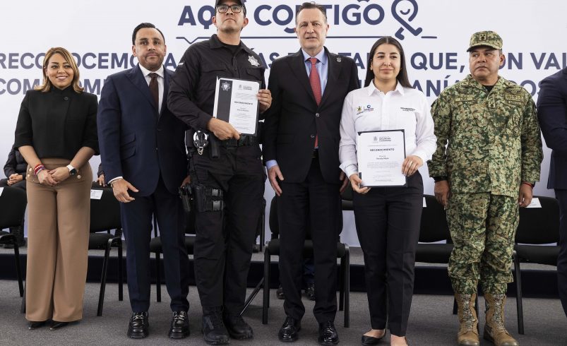 Entrega Gobernador el Premio al Mérito Policial 2026
