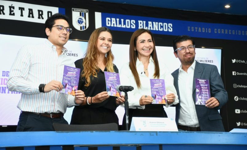 SEMUJERES y Club Querétaro hacen equipo para erradicar la violencia contra las mujeres
